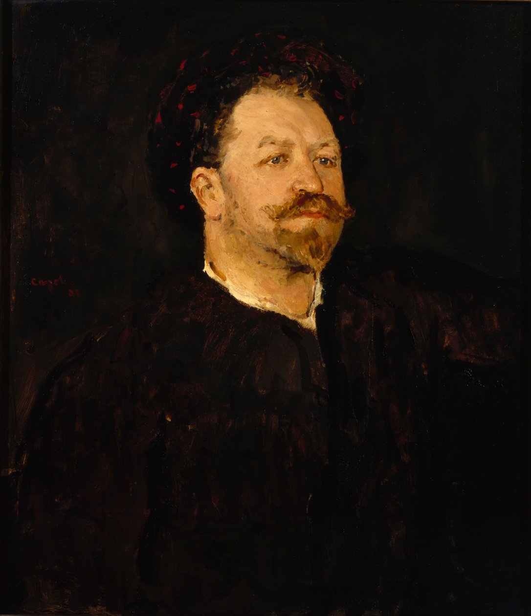 Portrett av operasangeren Francesco Tamagno 1850-1905, 1891-1892 av Valentin Aleksandrovich Serov