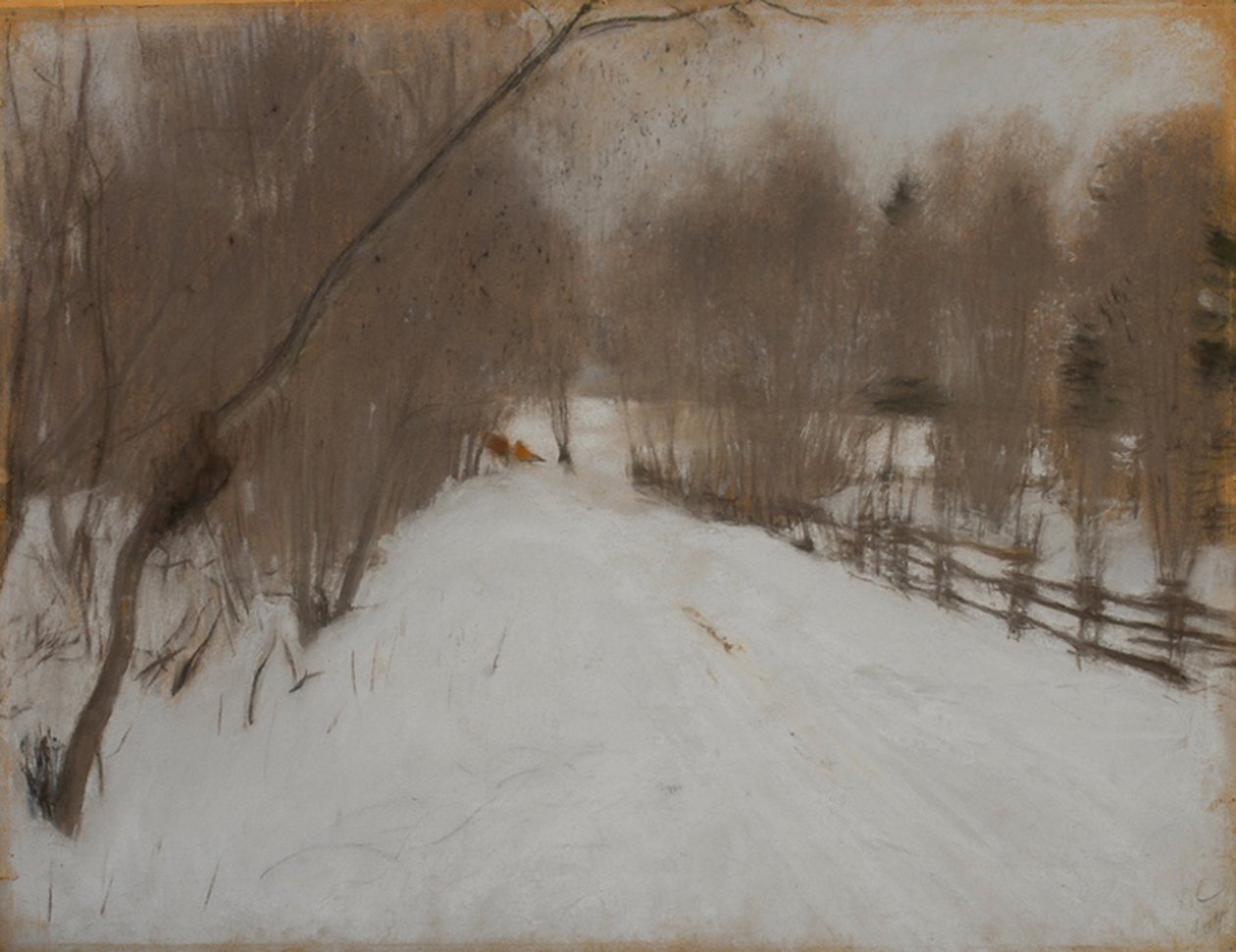 Vinterveien til Domotkanovo, 1904 av Valentin Aleksandrovich Serov