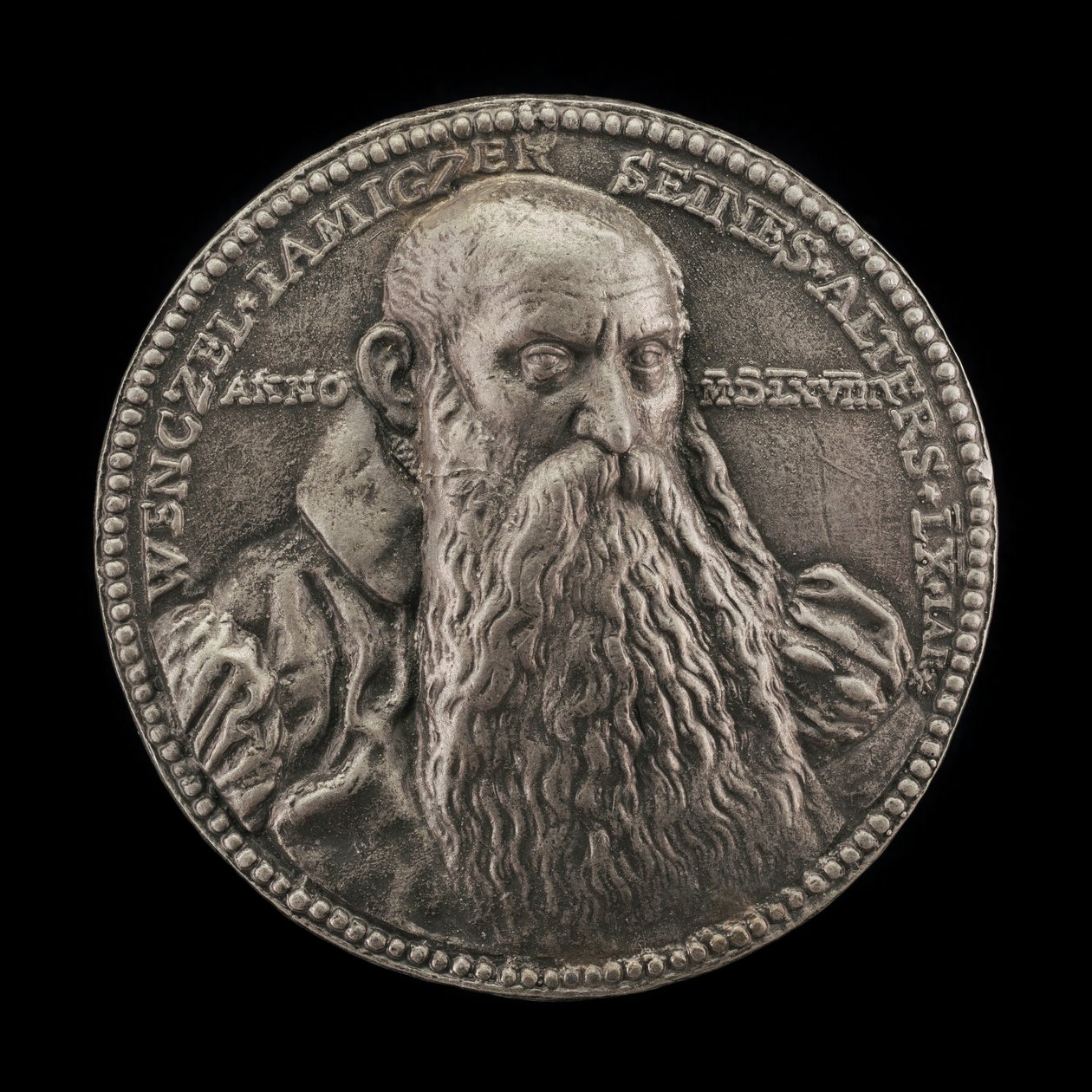 Wenzel Jamnitzer, 1508-1585, gullsmed, 1568. av Valentin Maler