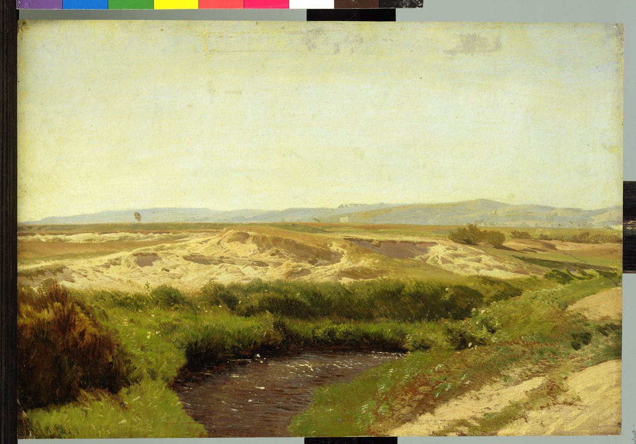 På Luneburg Heath, 1887 (olje på papir) av Valentin Ruths