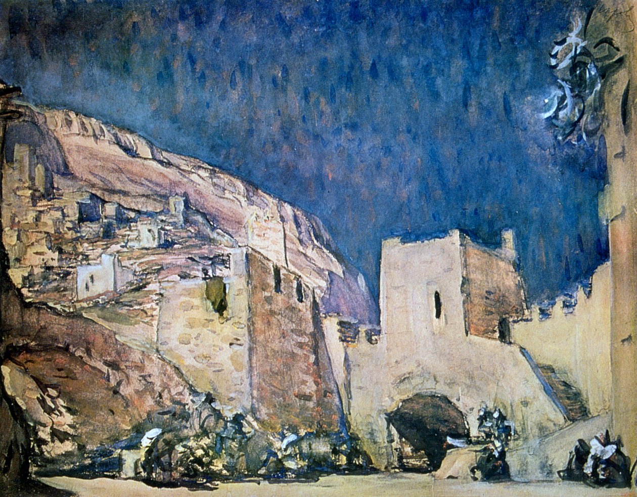 Scenografi for operaen Judith av Alexander Serov, 1907 av Valentin Serov