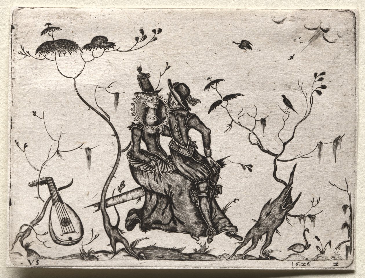 Par elskere, 1626. av Valentin Sezenius