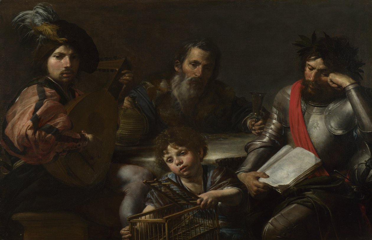 Menneskets fire aldre, ca. 1629 av Valentin de Boullogne