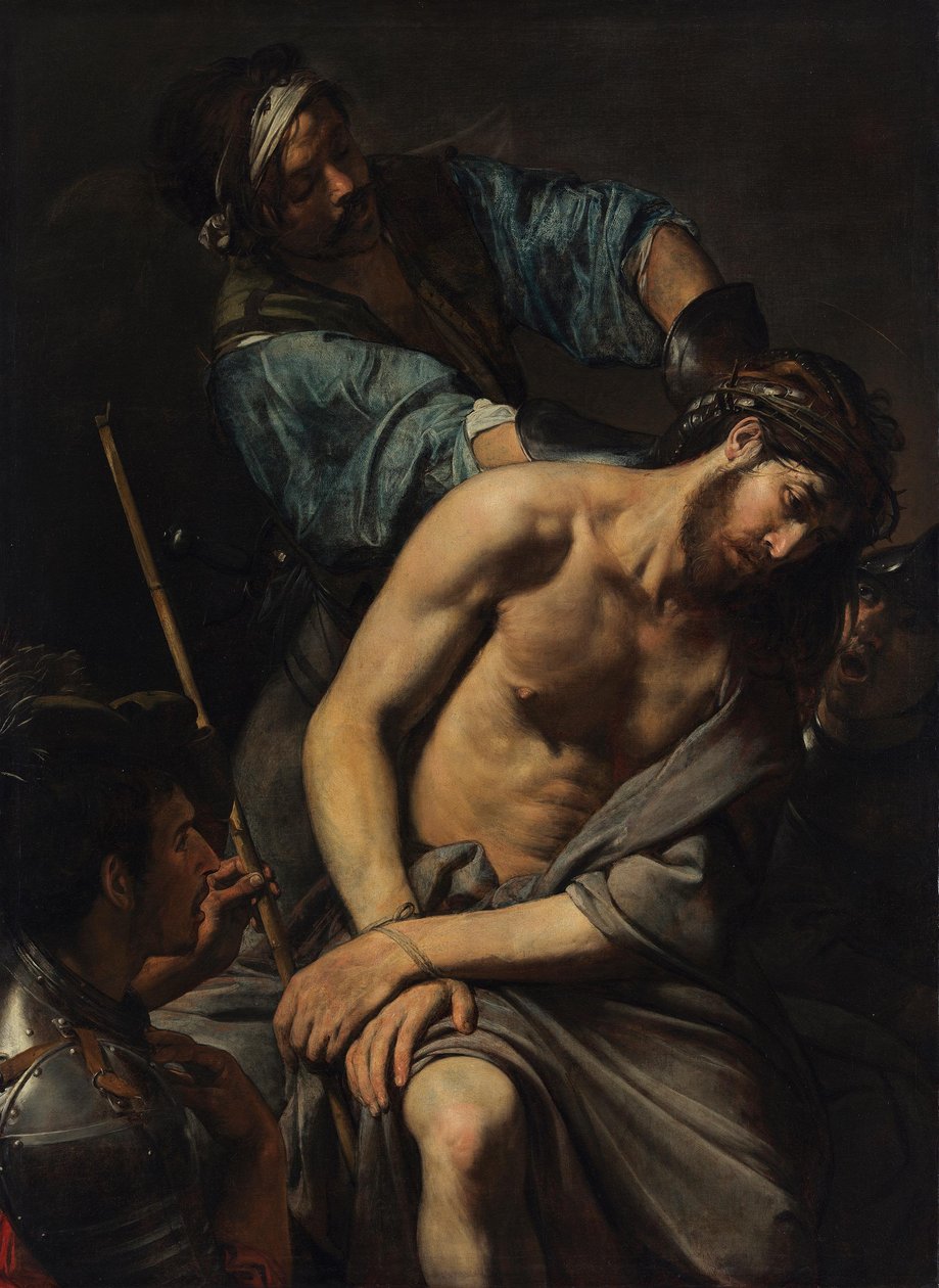 Tornekronepåleggelsen og hånen mot Kristus av Valentin de Boulogne