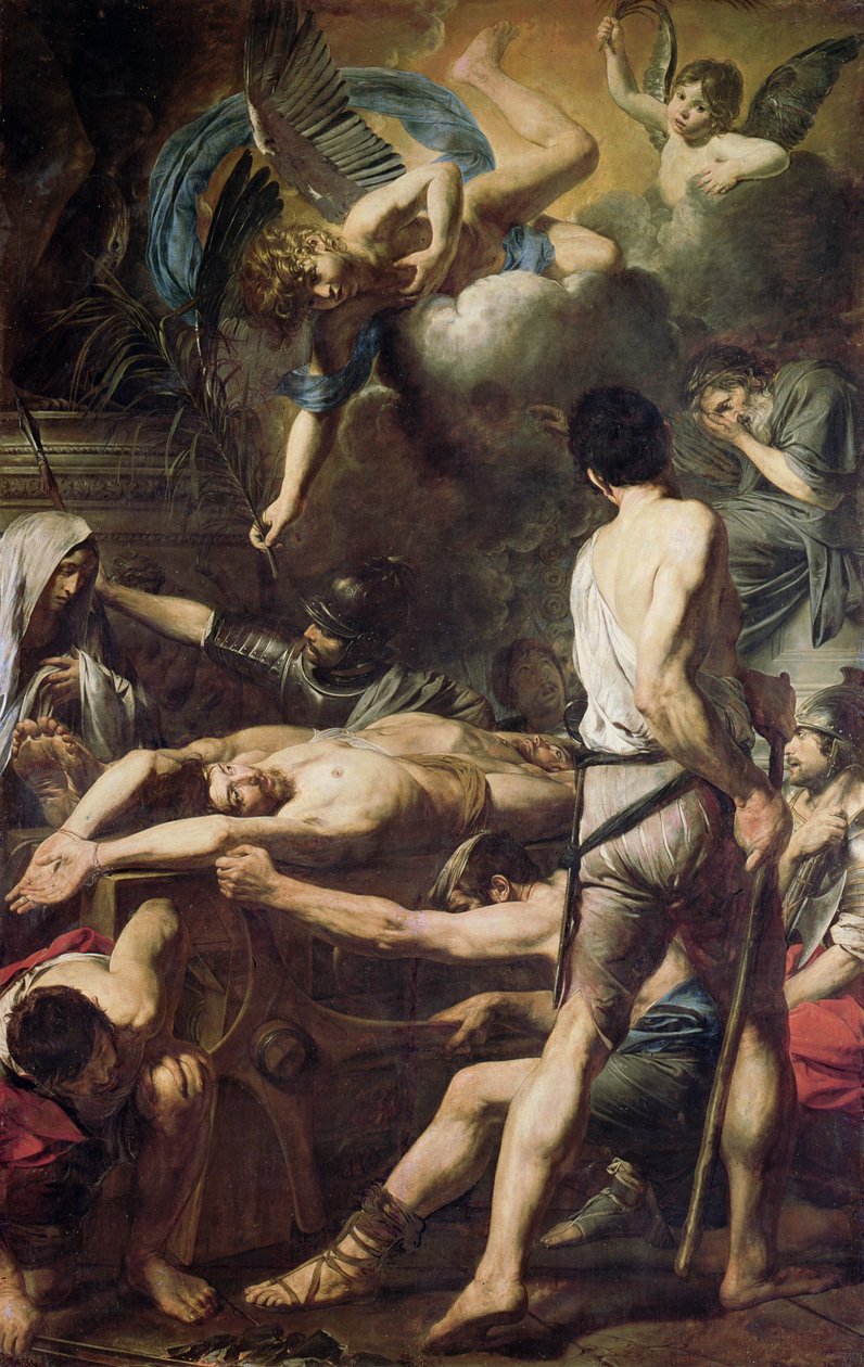 Martyrium av St. Processus og St. Martinian av Valentin de Boulogne