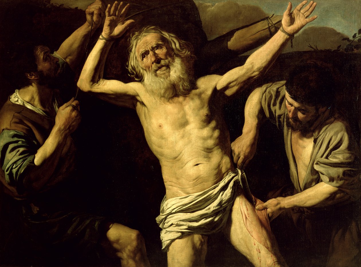 Martyrdommen til St. Bartolomeus av Valentin de Boulogne