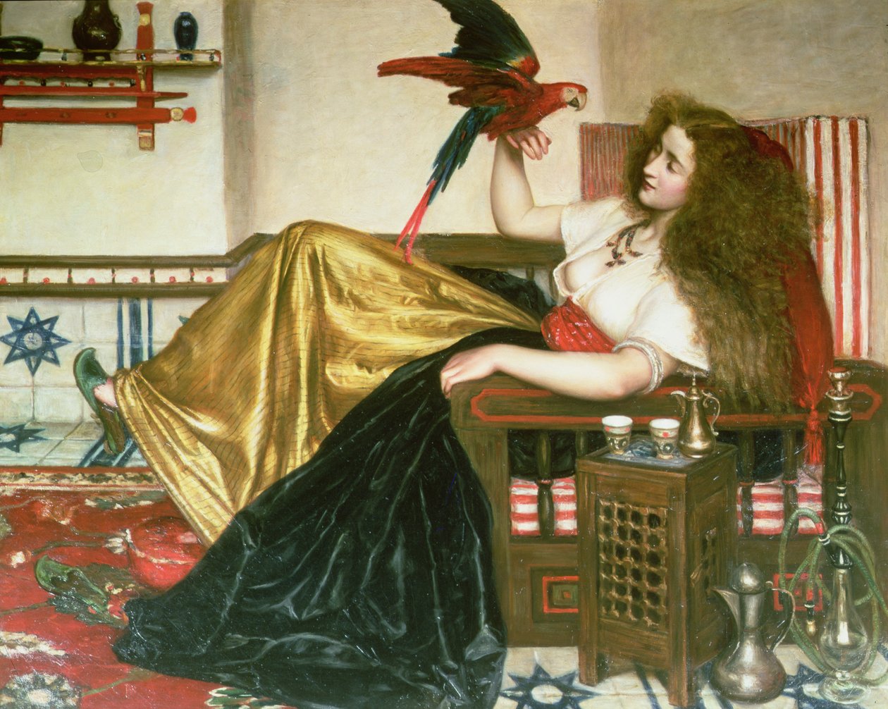 The Lady of the Tootni-Nameh, eller Legenden om papegøyen av Valentine Cameron Prinsep