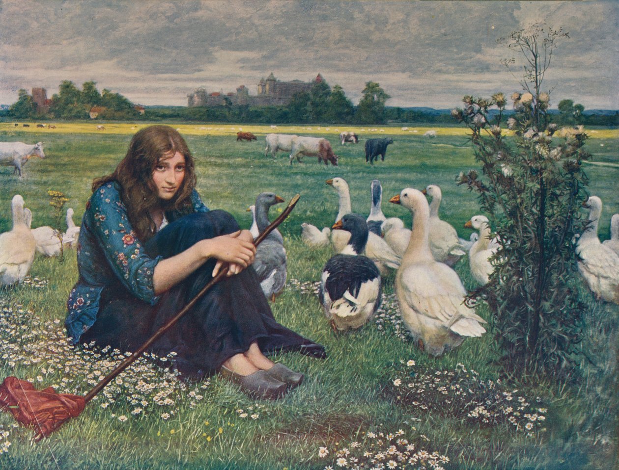 Gåsepiken, c1878, c1915 av Valentine Cameron Prinsep