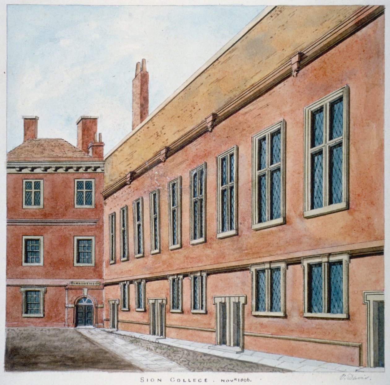 Sion College, City of London, 1806 av Valentine Davis