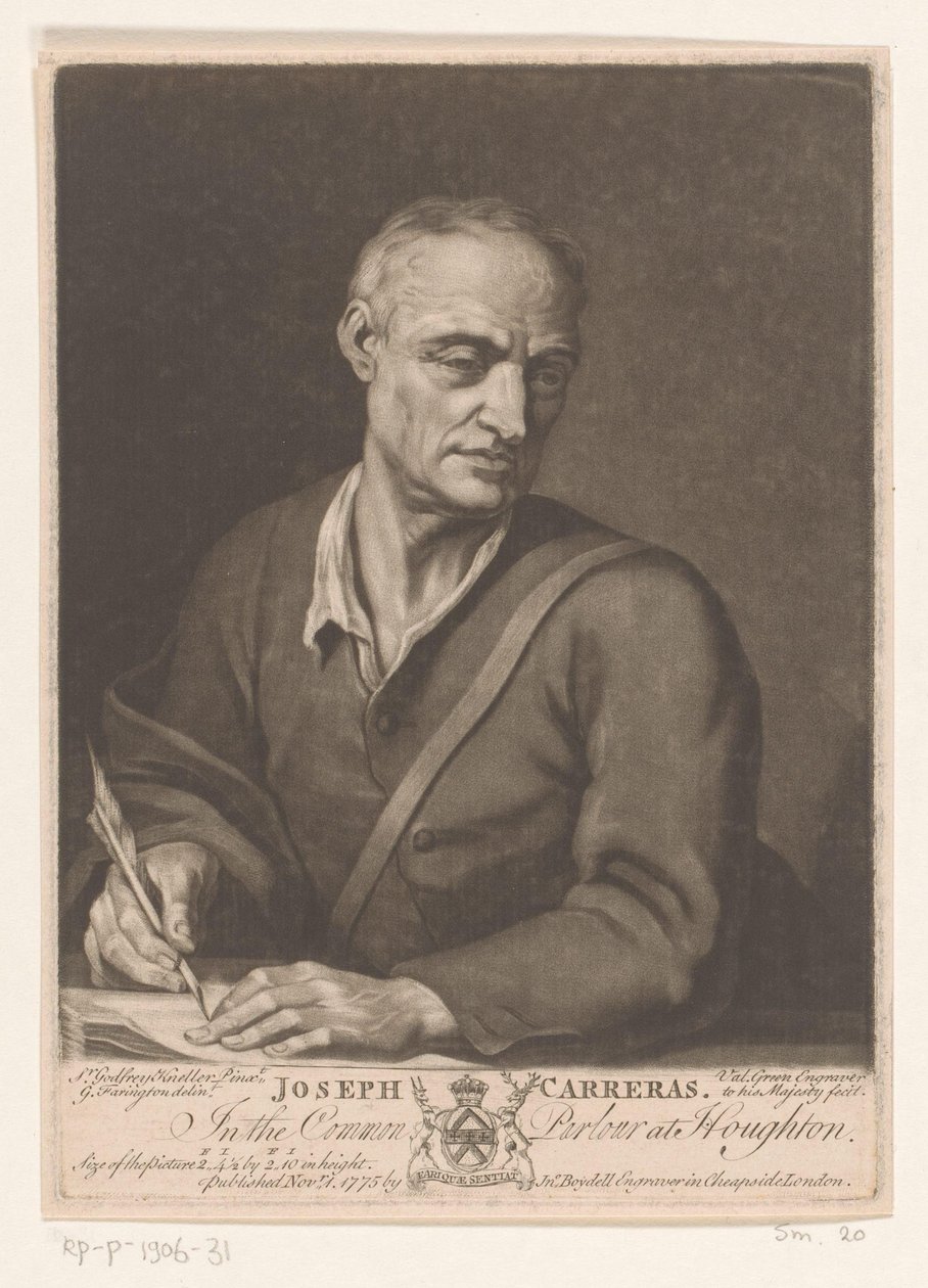 Portrett av Joseph Carreras av Valentine Green
