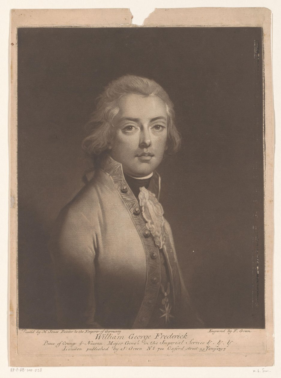 Portrett av William George Frederick av Orange-Nassau av Valentine Green
