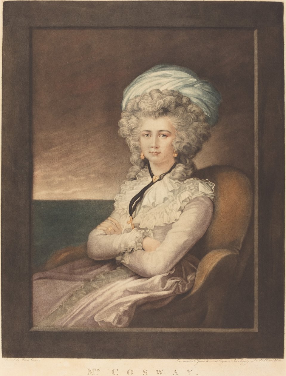 Maria Cecilia Louisa Cosway av Valentine Green after Maria Cosway