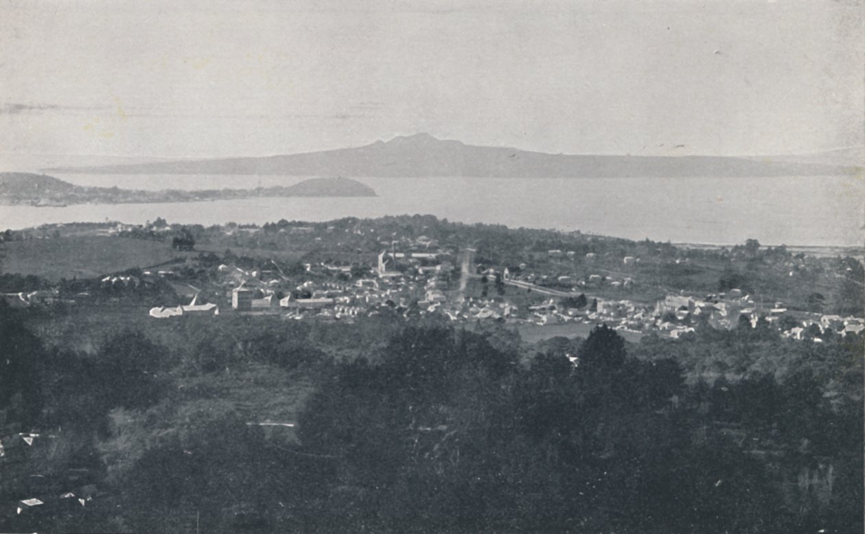 Auckland havn, 1924 av Valentine and Sons Ltd