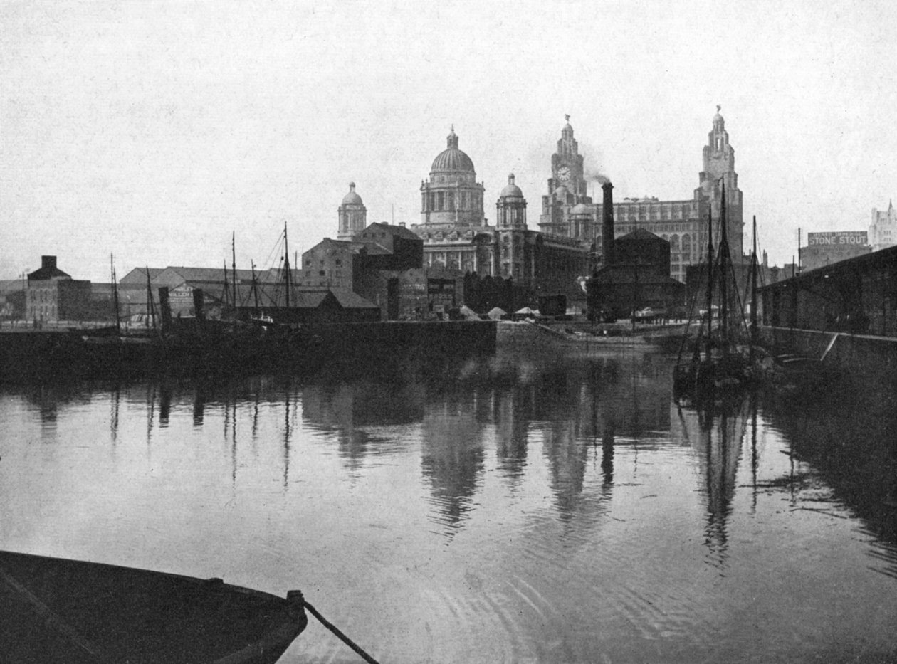 Canning Dock, Liverpool, 1924-1926 av Valentine and Sons Ltd