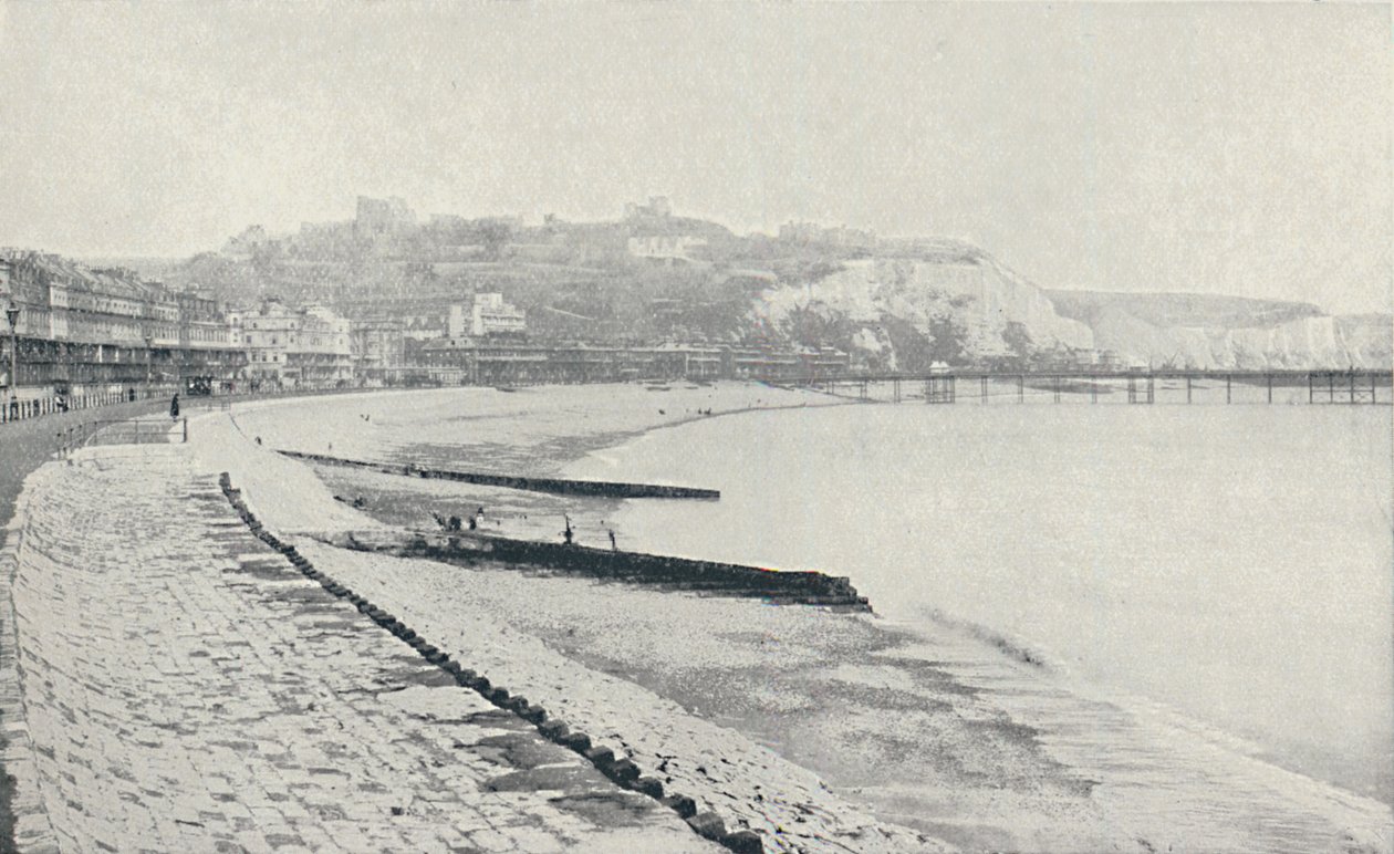 Chalk Cliffs, nær Dover, 1910 av Valentine and Sons Ltd