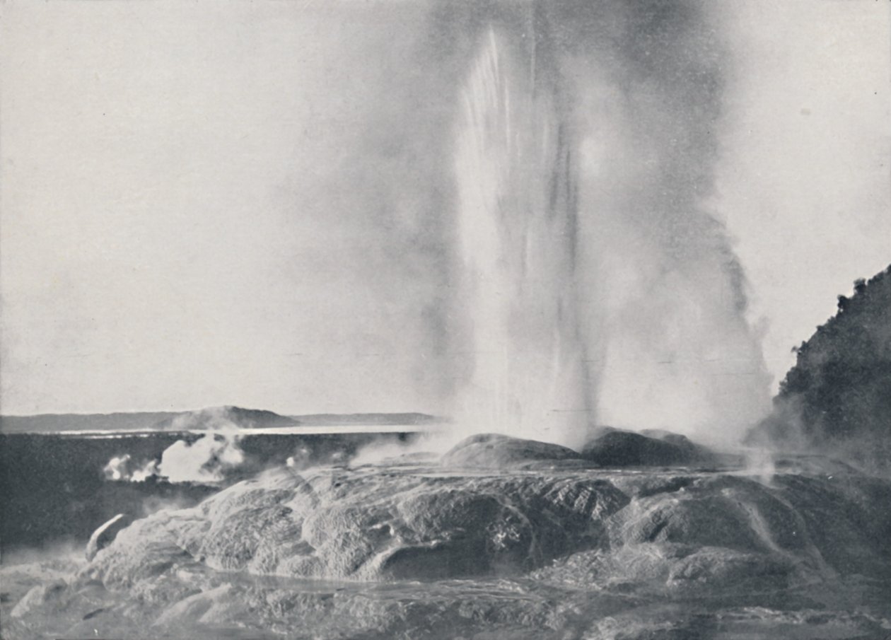 Geyser, New Zealand, 1924 av Valentine and Sons Ltd