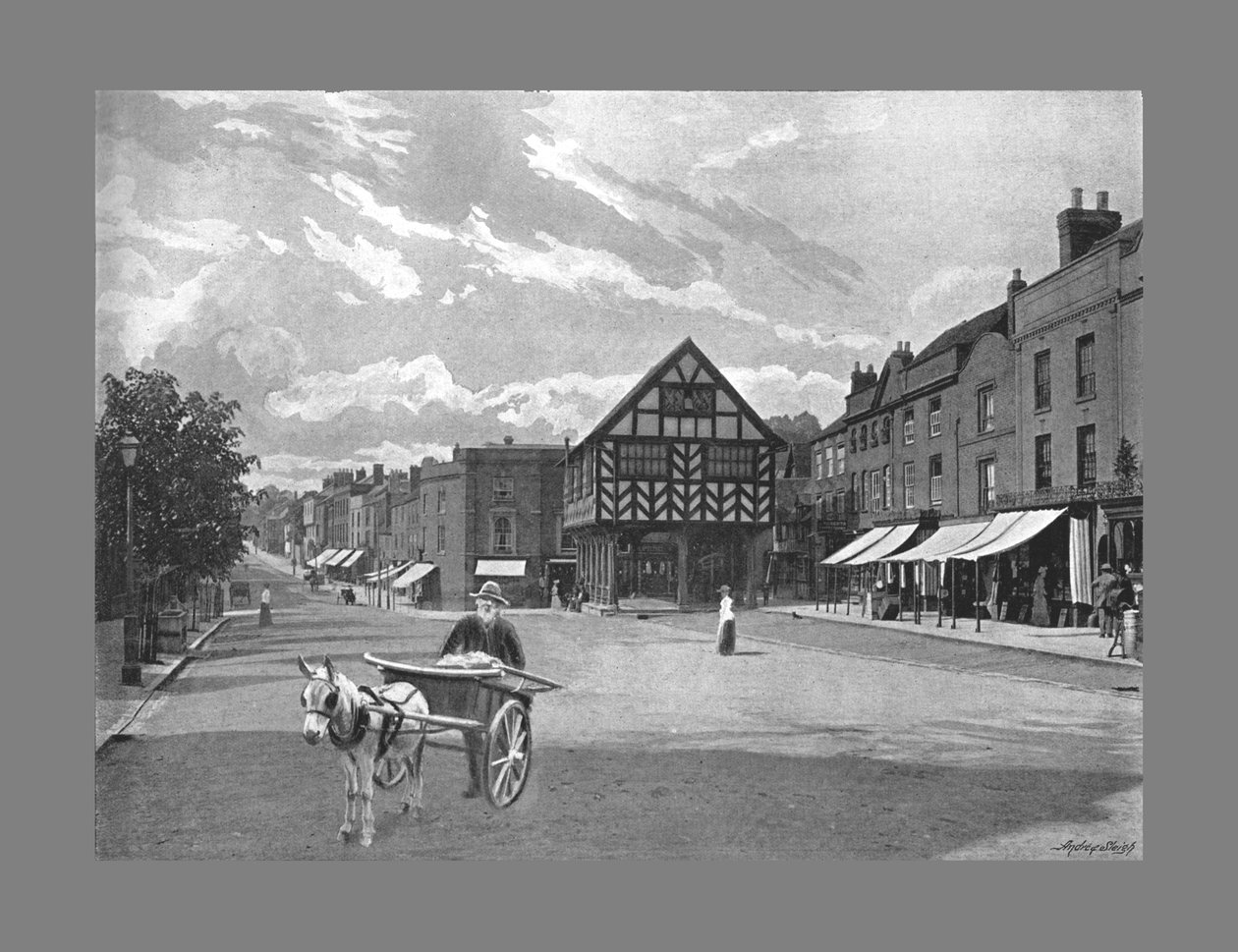 Market Place, Ledbury, c1900 av Valentine and Sons Ltd