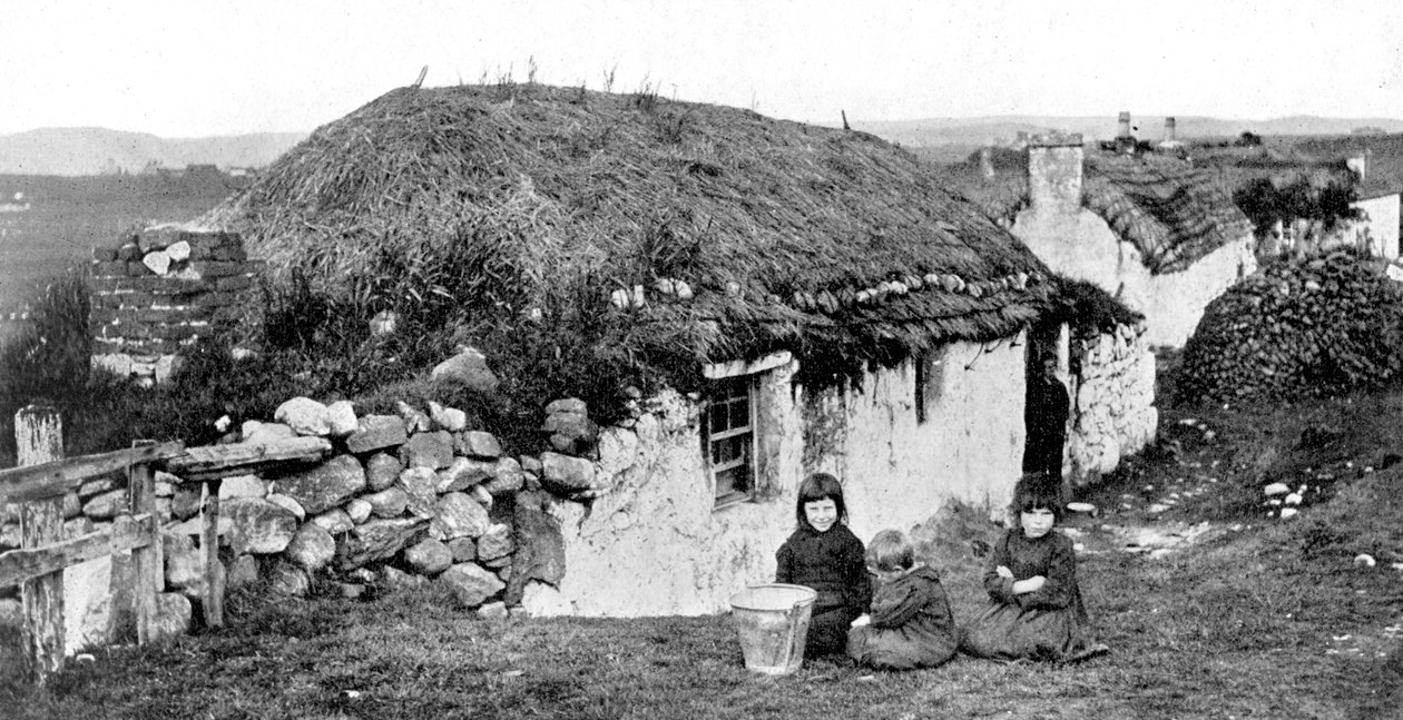 Crofters houses, Stornoway, Lewis, Western Isles, Skottland, 1924-1926. av Valentine and Sons Ltd