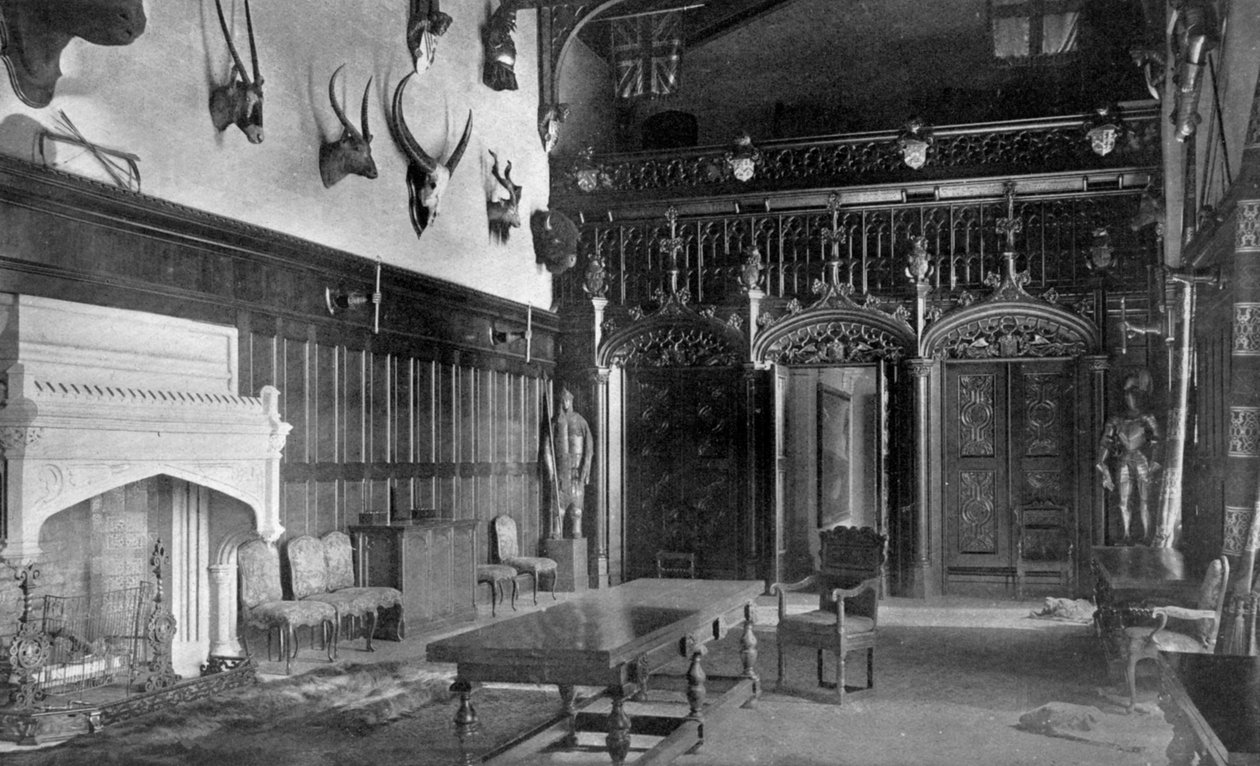Spisesal, Newstead Abbey, Nottinghamshire, 1924-1926 av Valentine and Sons Ltd