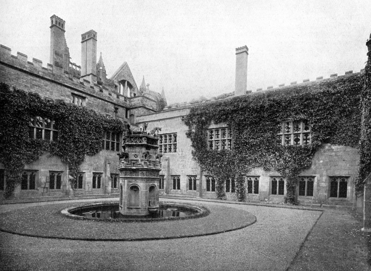 Klosteret, Newstead Abbey, Nottinghamshire, 1924-1926 av Valentine and Sons Ltd