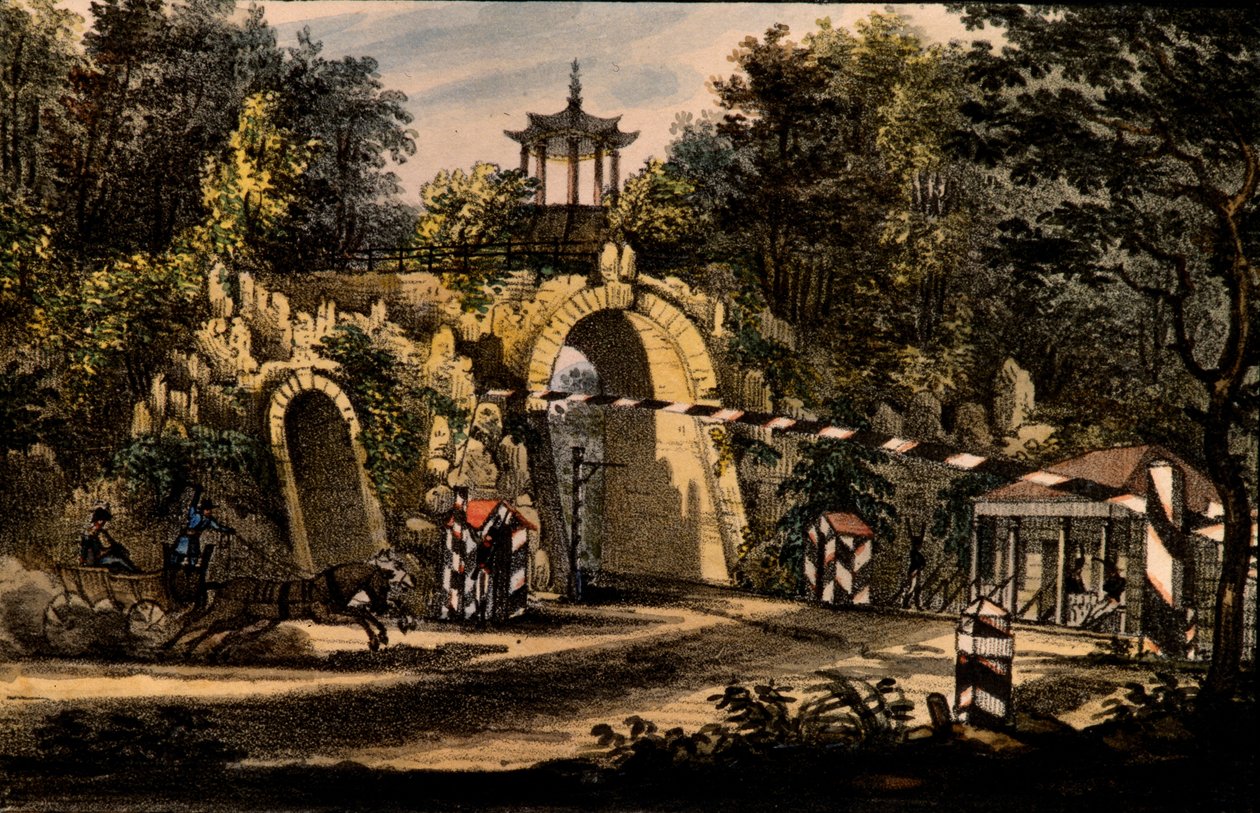 Grand Caprice-paviljongen i Catherine Park i Tsarskoye Selo, ca 1820 av Valerian Platonovich Langer