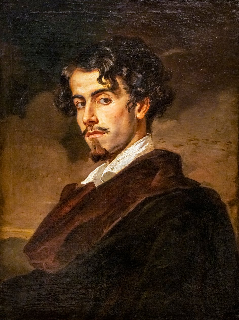 Portrett av Gustavo Adolfo Becquer av Valeriano Domínguez Bécquer