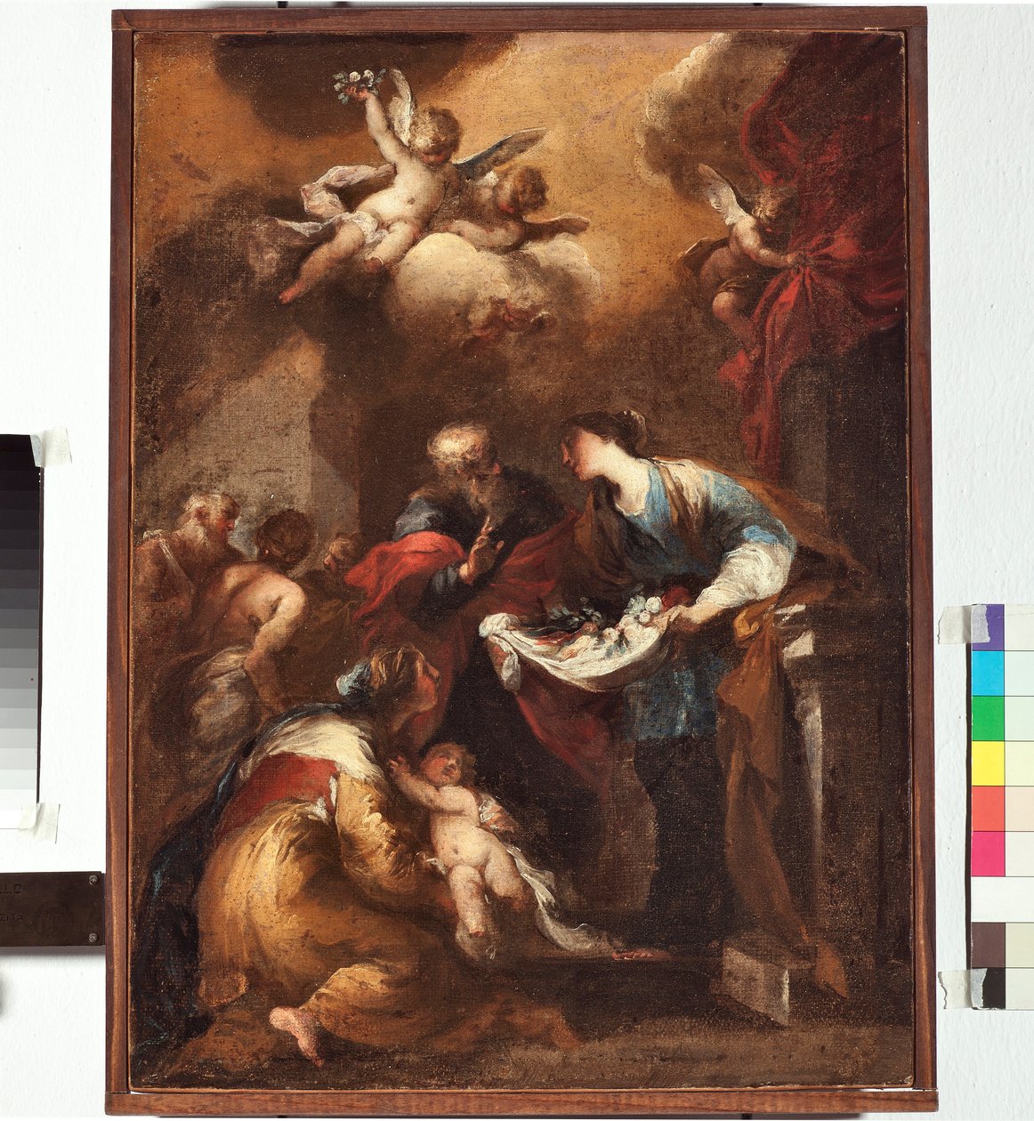 Miracle of St Sitha eller Citha (maleri av Valerio Castello