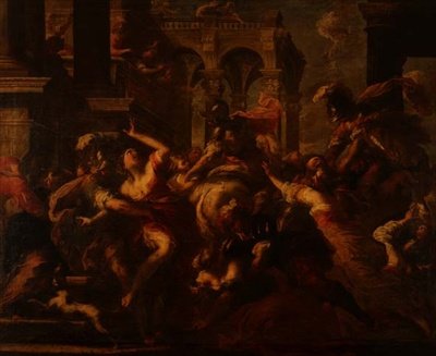 Voldtekt av sabinerne av Valerio Castello