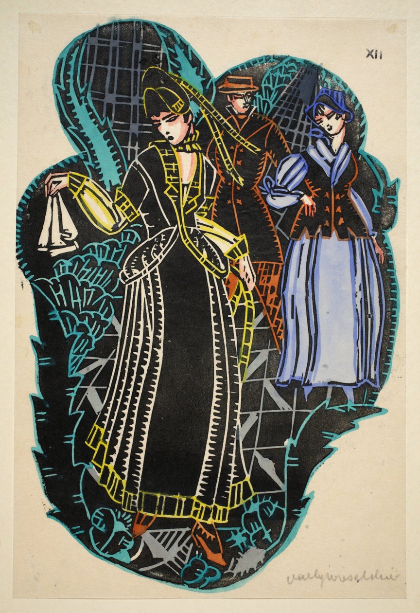 Seaside Fashion, Plate 12, Bok 12, illustrasjon fra 