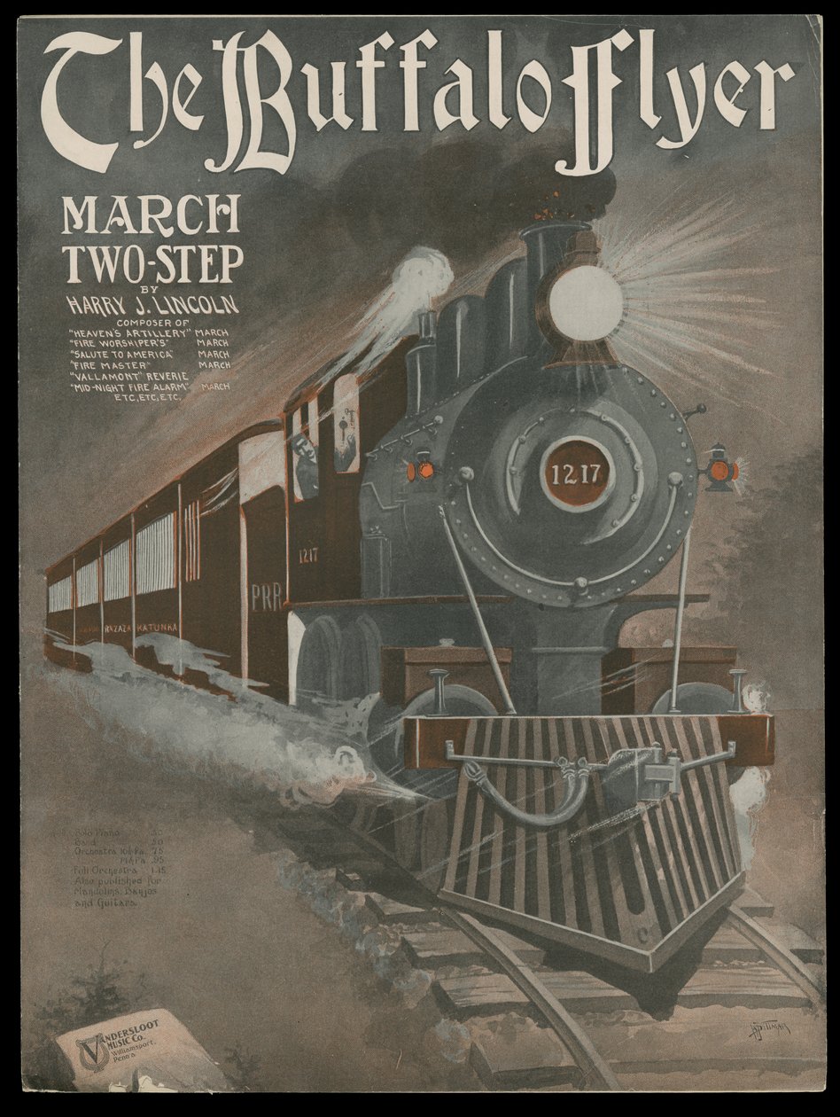 The Buffalo Flyer, ca. 1770-1959 (trykk) av Vandersloot Music Publishing Company