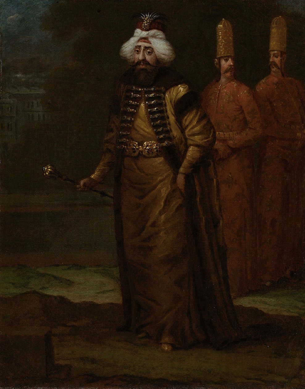 Sultan Ahmed III 1673-1736, ca. 1729 av Vanmour