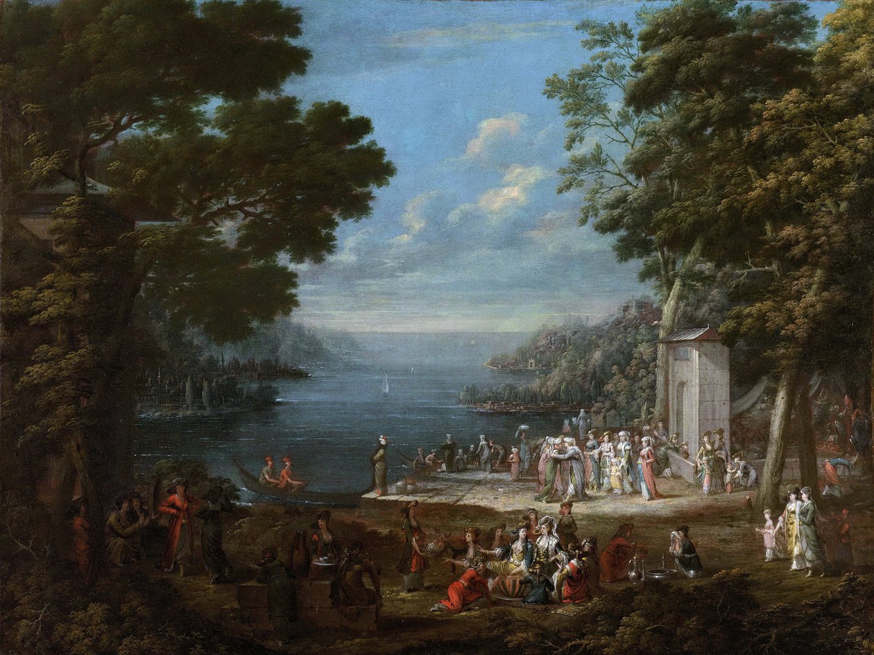 Kvinnefestival på Bosporos, 1737 av Vanmour