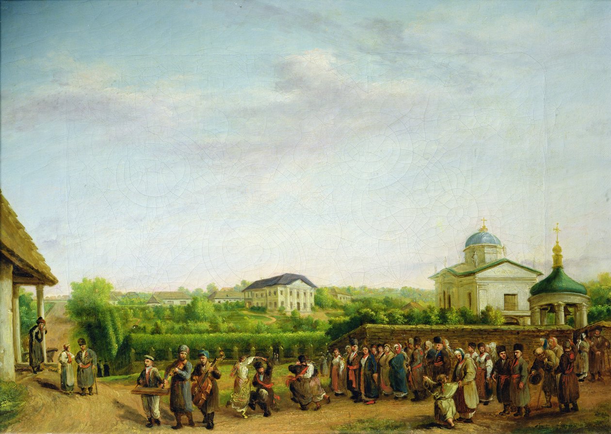 Et landbryllup av Vasili Andreevich Tropinin