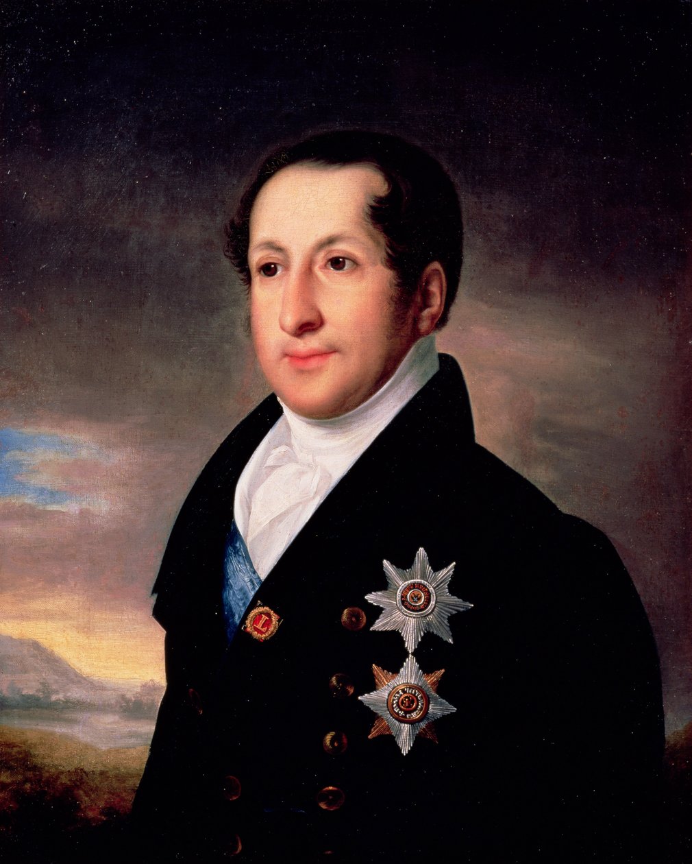 Portrett av prins Sergej Golitsyn (1774-1859), etter 1828 av Vasili Andreevich Tropinin