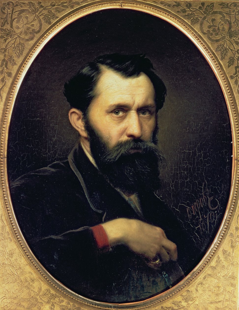 Selvportrett, 1870 av Vasili Grigorevich Perov