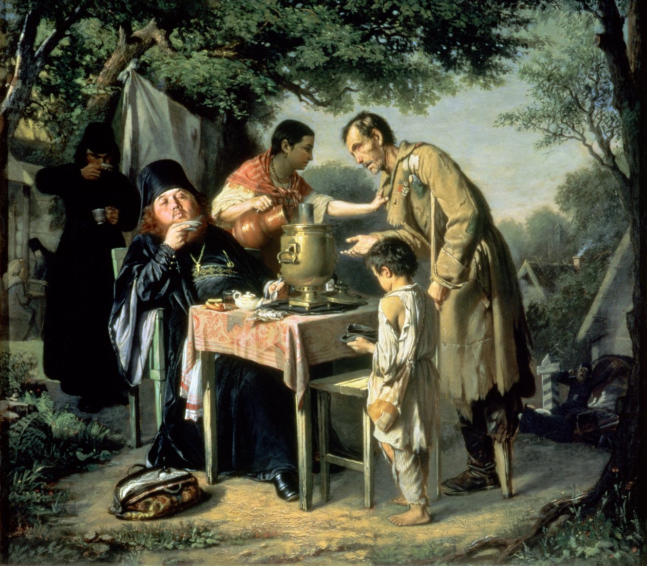 Tedrikking i Mytishchi, nær Moskva, 1862 av Vasili Grigorevich Perov