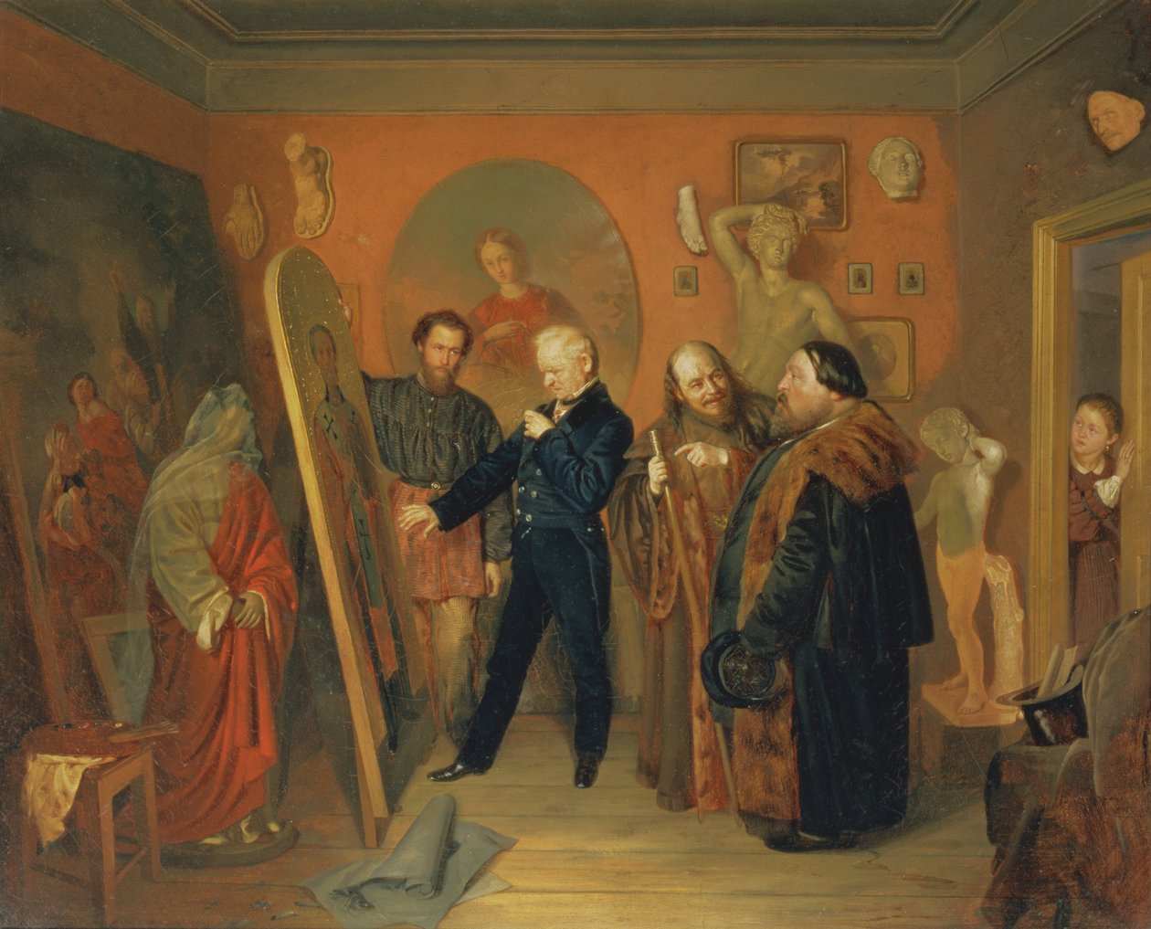 Artist Atelier, 1865 av Vasili Vladimirovits Pukirev