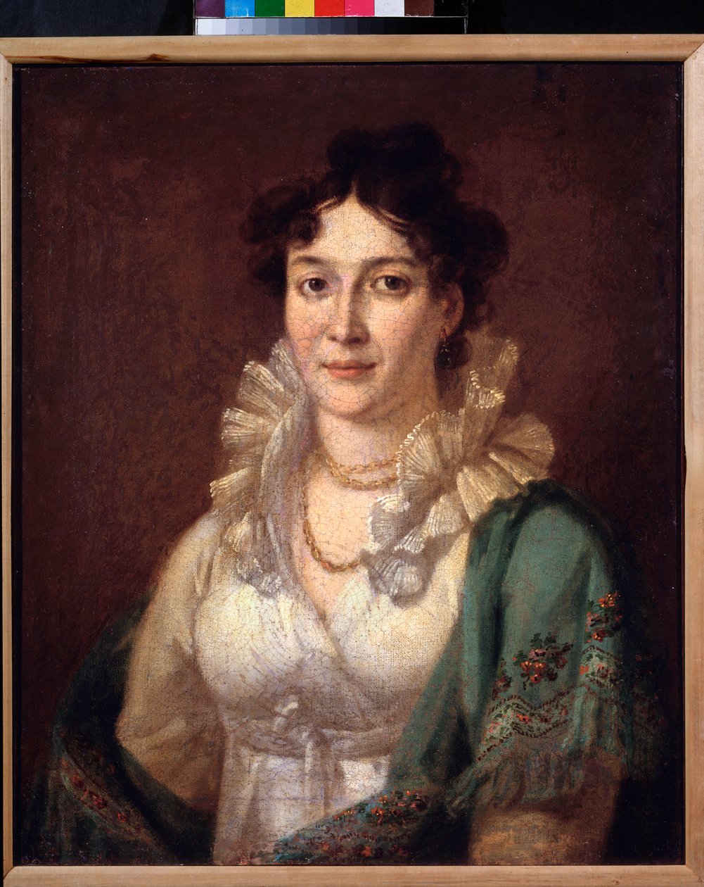 Portrett av prinsesse Isabella de Conti (Portrett av prinsesse Isabella de Conti) - Maleri av Vasili Andreyevich Tropinin (Vassili Tropinine) (1776-1857), olje på lerret, rundt 1810 - russisk kunst fra 1800-tallet - Museum of Private Collections in A Pushk av Vasili Andreevich Tropinin