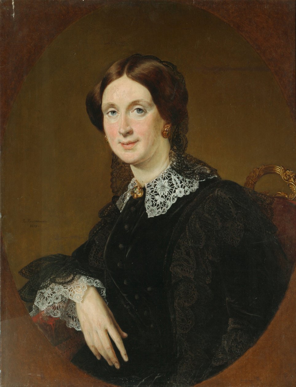 Portrett av N.I. Panina, 1855 av Vasili Andreevich Tropinin