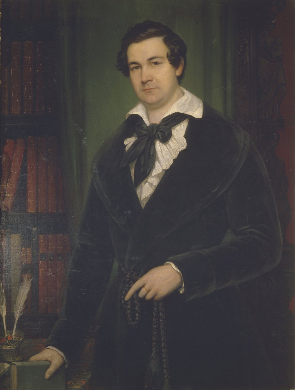 Portrett av skuespilleren Vasily Andreevich Karatygin 1802-1853, 1842 av Vasili Andreevich Tropinin