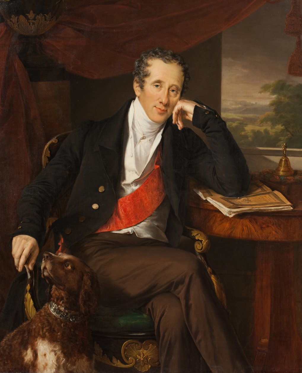 Portrett av grev Nikita Petrovich Panin 1770-1837, 1830-årene. av Vasili Andreevich Tropinin