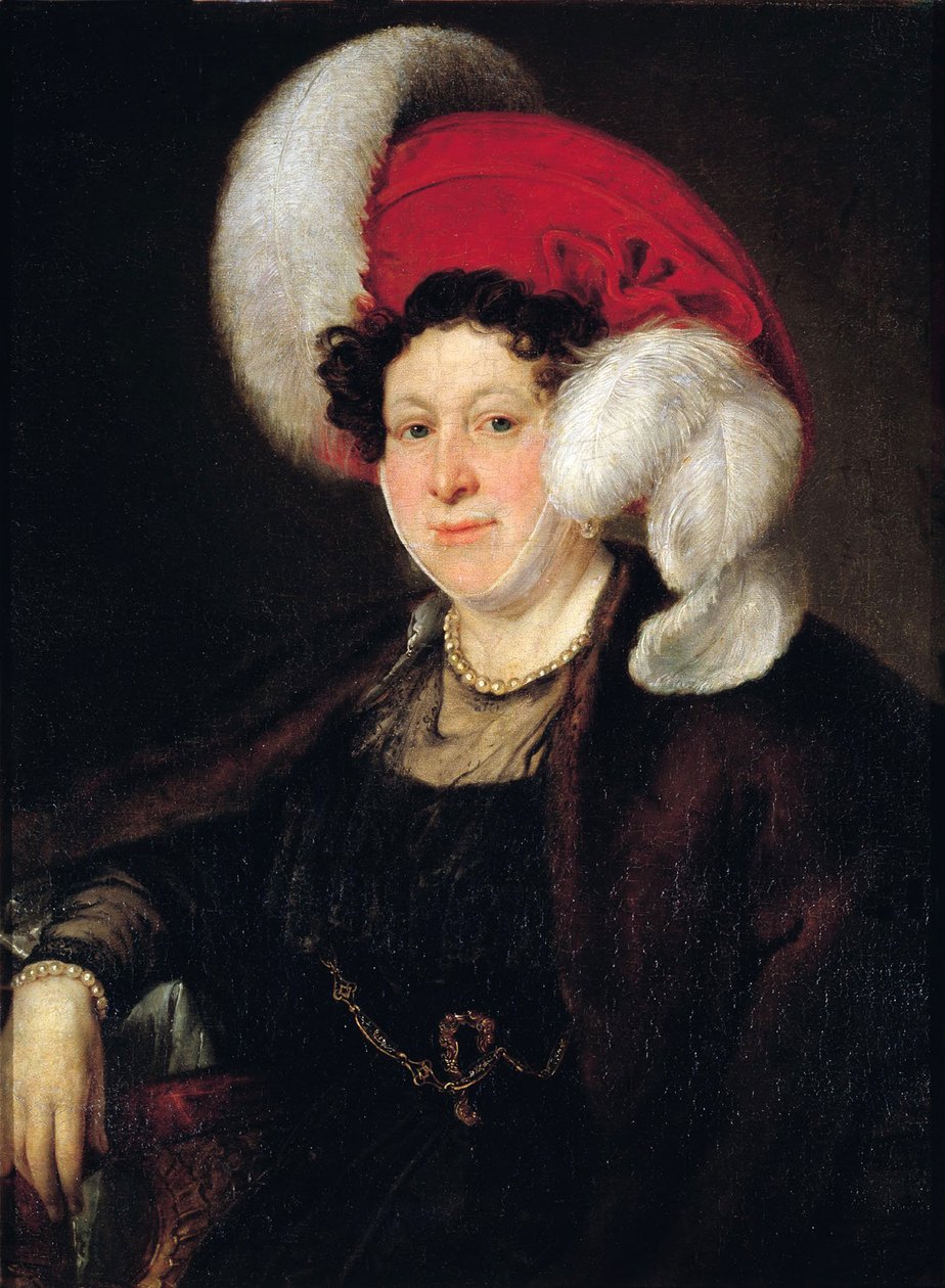 Portrett av grevinne Natalia Alexandrovna Zubova 1775-1844, født Suvorova, 1834 av Vasili Andreevich Tropinin