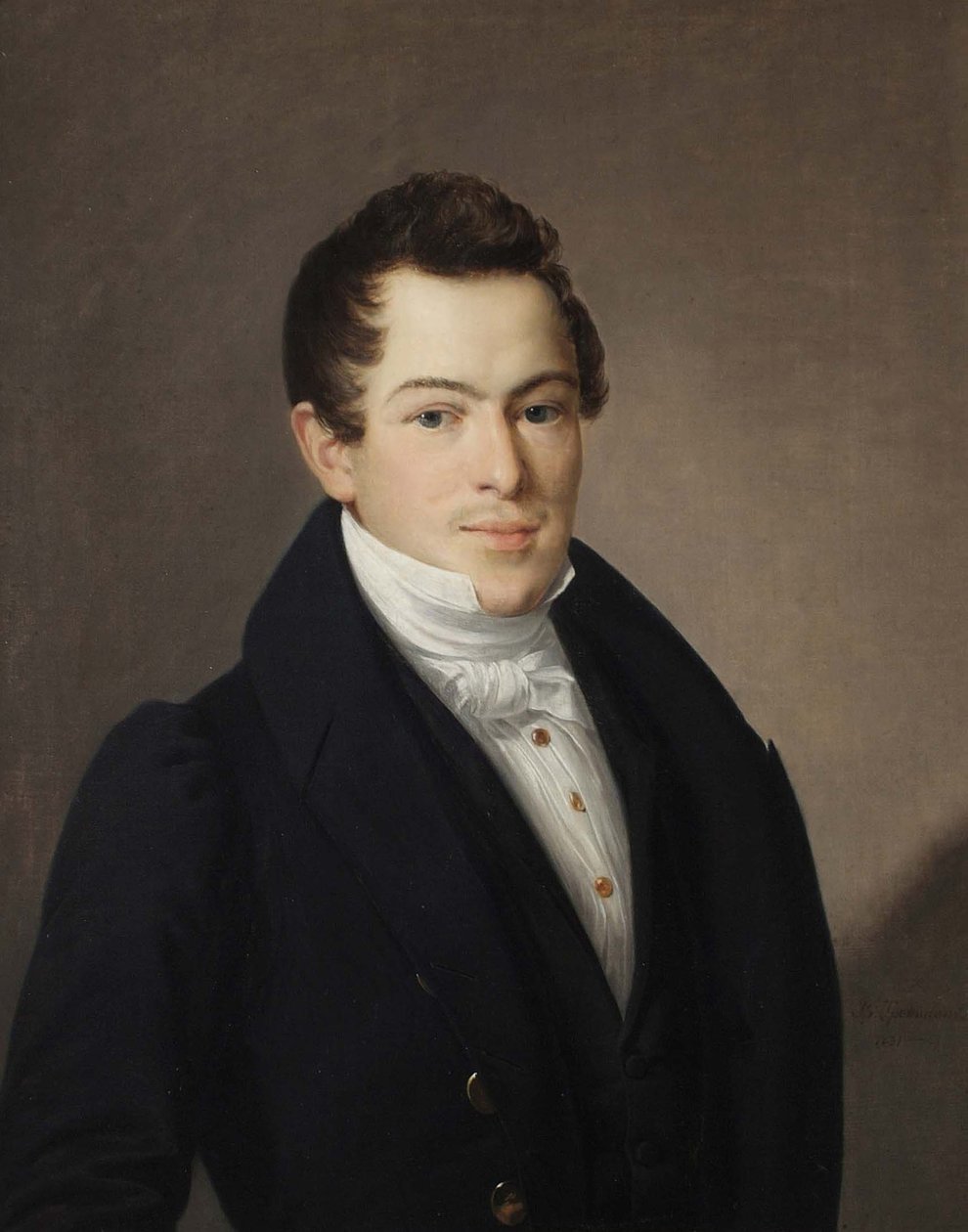 Portrett av Naumov, 1831 av Vasili Andreevich Tropinin