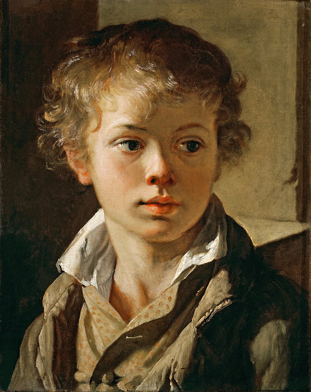 Portrett av kunstnerens sønn, ca 1818 av Vasili Andreevich Tropinin