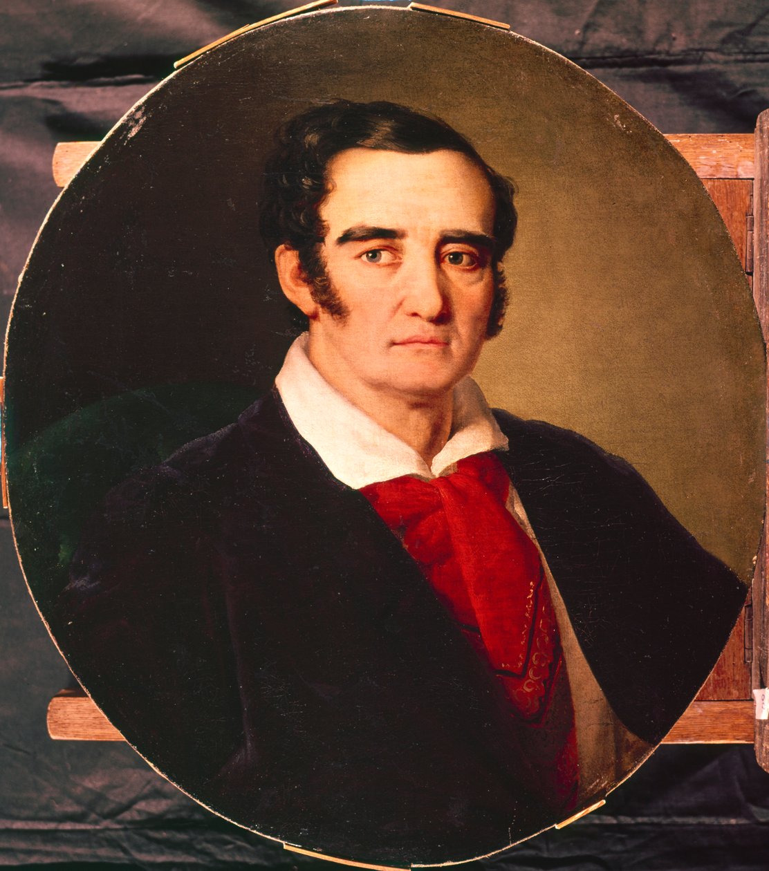 Portrett av maleren Giuseppe Angiolo Artari 1792-1863, 1830-årene av Vasili Andreevich Tropinin