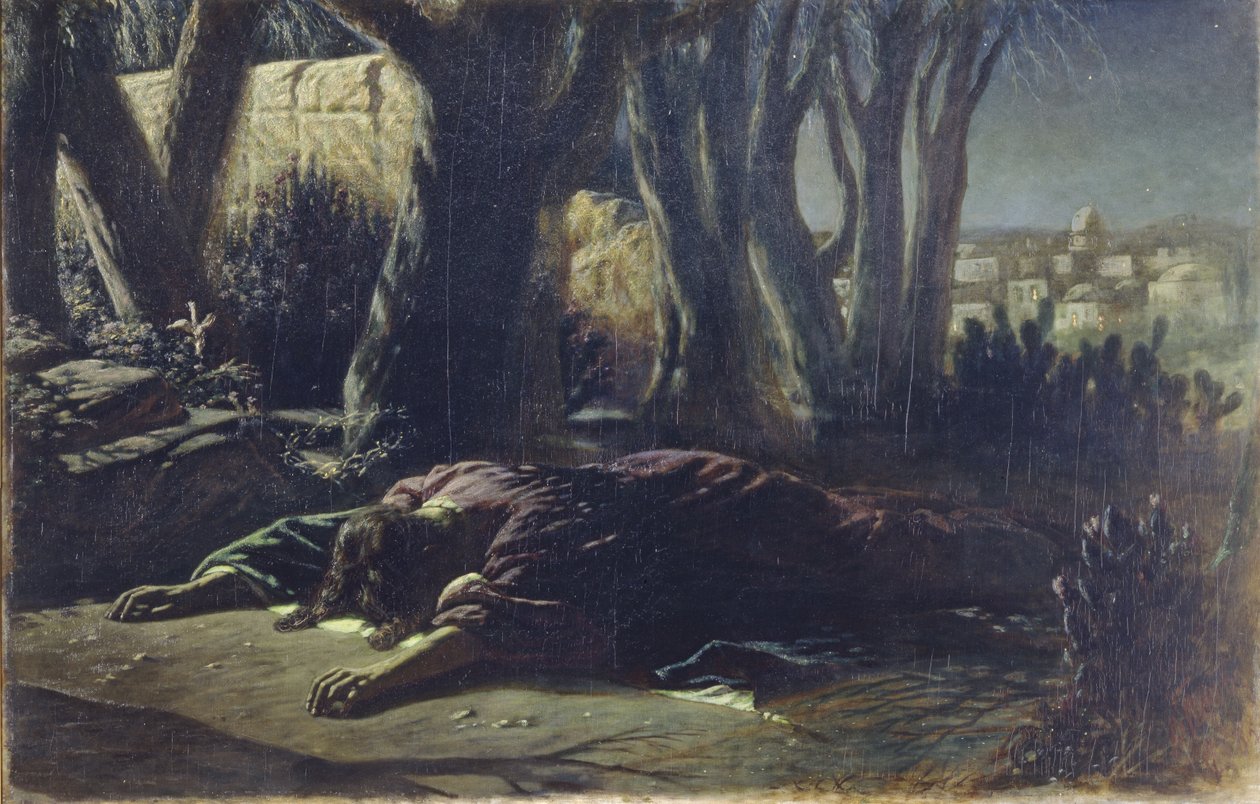 Kristus ved Getsemane hage, 1878 av Vasili Grigorevich Perov