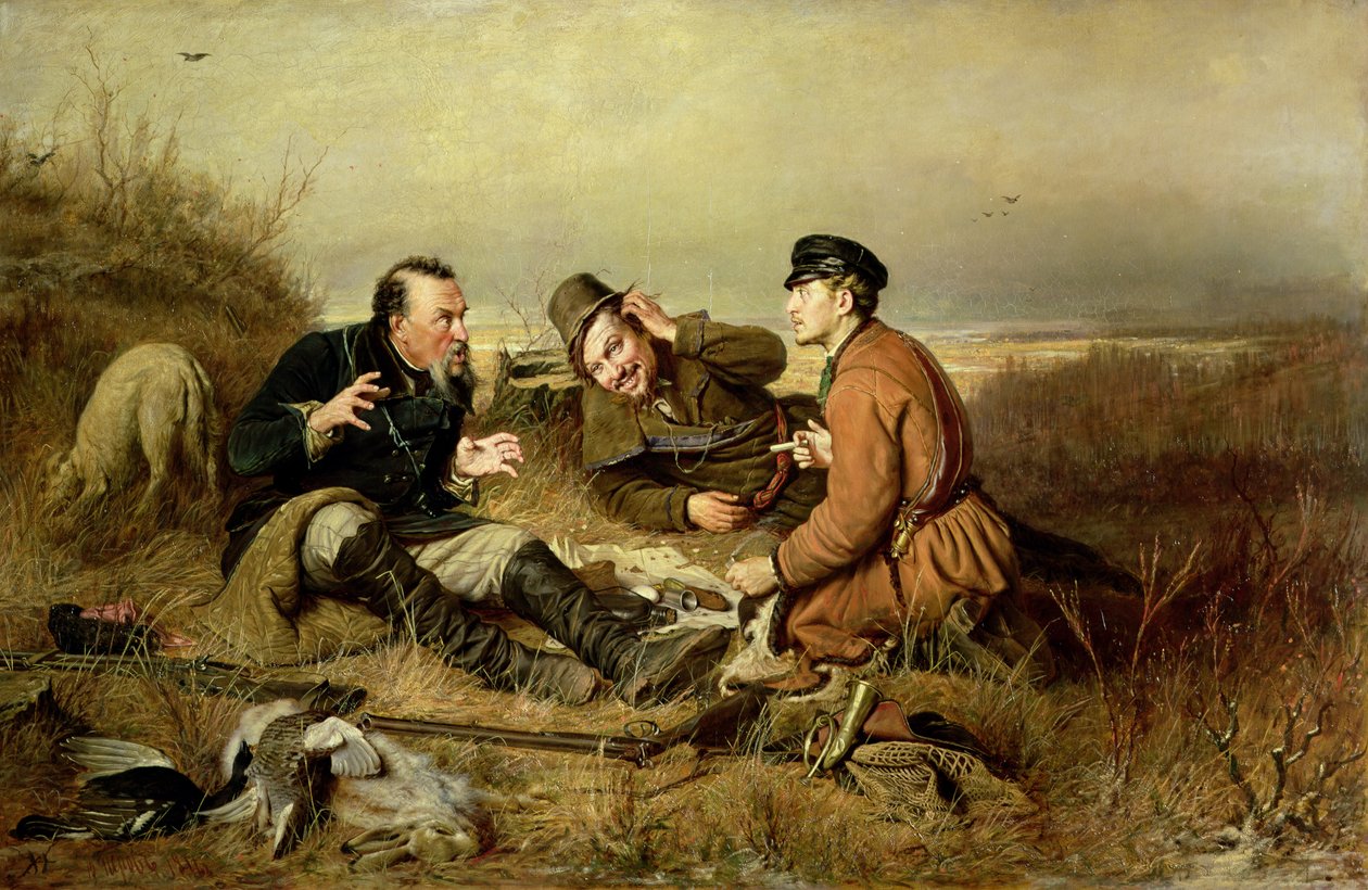 Jegere, 1816 av Vasili Grigorevich Perov