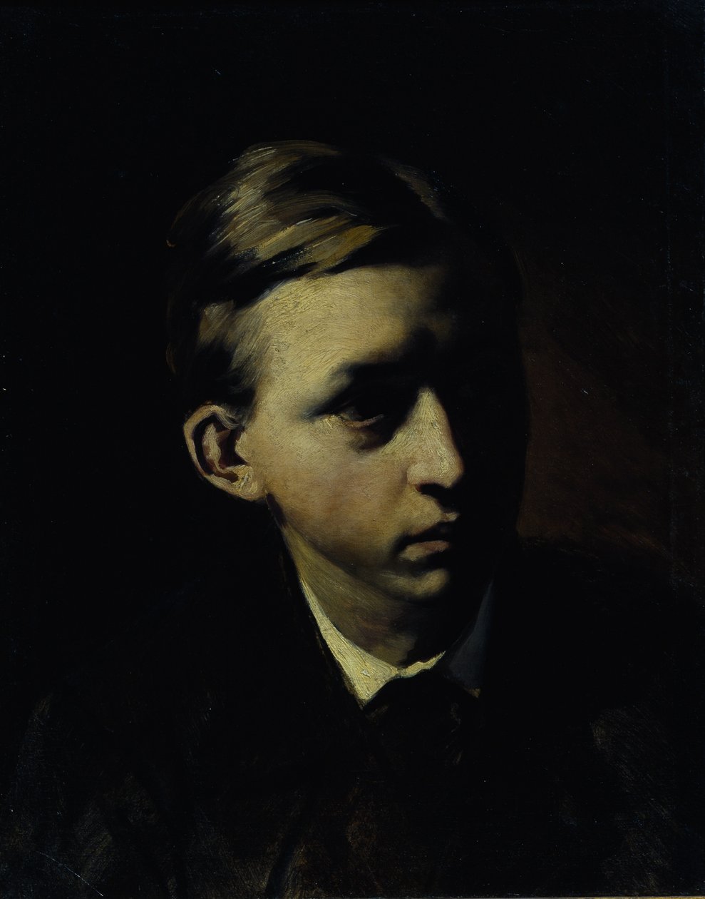 Portrett av maleren Nikolai Alexeyevich Kasatkin 1859-1930, 1876 av Vasili Grigorevich Perov