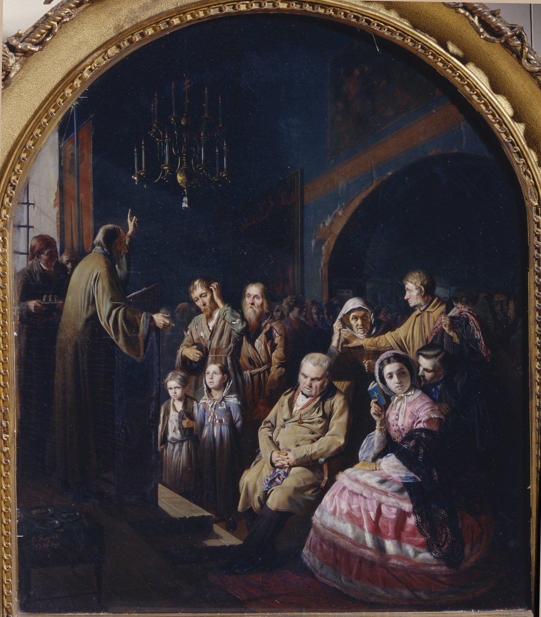 Preken i en landsby, 1861 av Vasili Grigorevich Perov