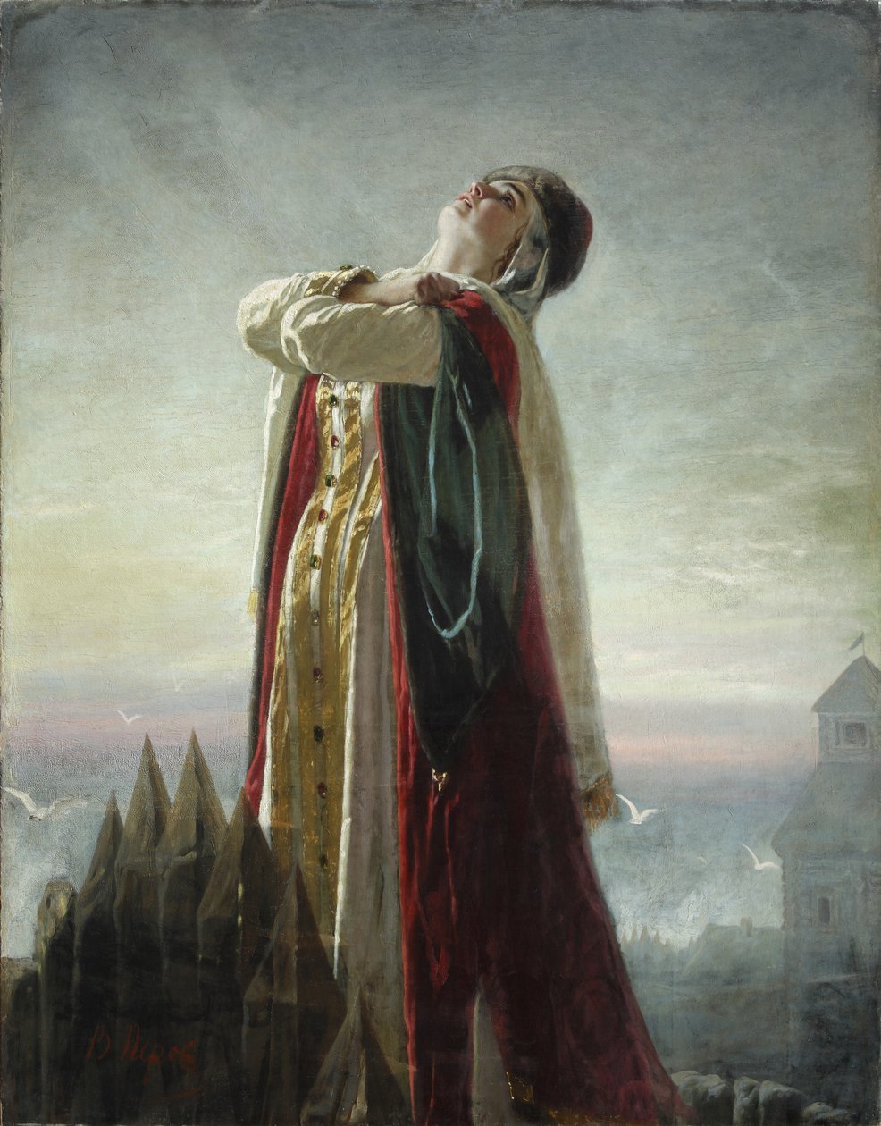 Jaroslavnas klagesang, 1880 av Vasili Grigorevich Perov
